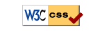 cssソースがW3Cの基準を満たしていることを示すステッカー