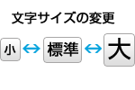 文字サイズ変更のイメージ